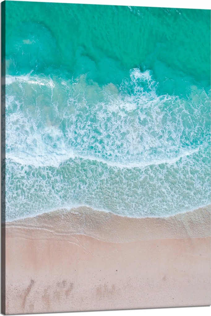 Vászonkép Víz Hab Hullámok Tenger Természet 80x120 cm