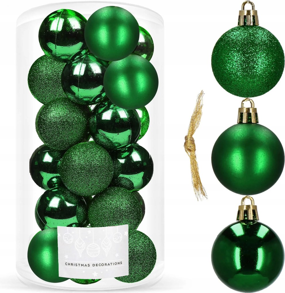 Karácsonyfadísz Nád 20 Db-os Karácsonyfa 4 CM Törhetetlen Medál Szett