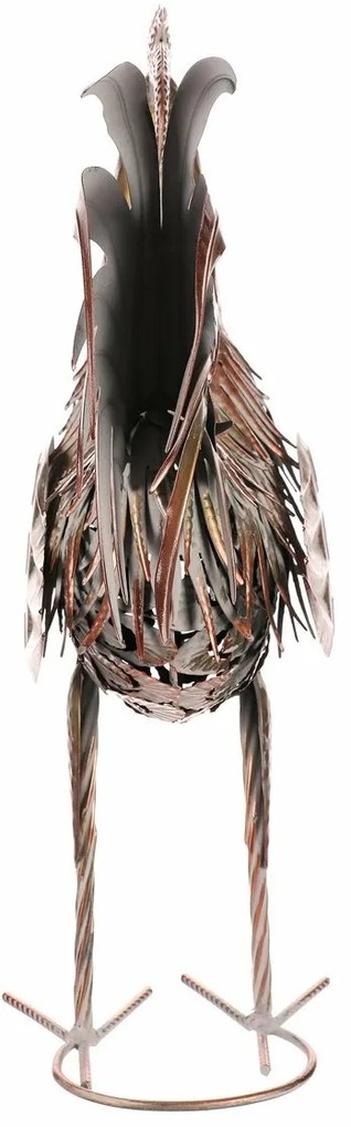 Fém kerti dekoráció Réz kakas, 39 x 16 x 53 cm