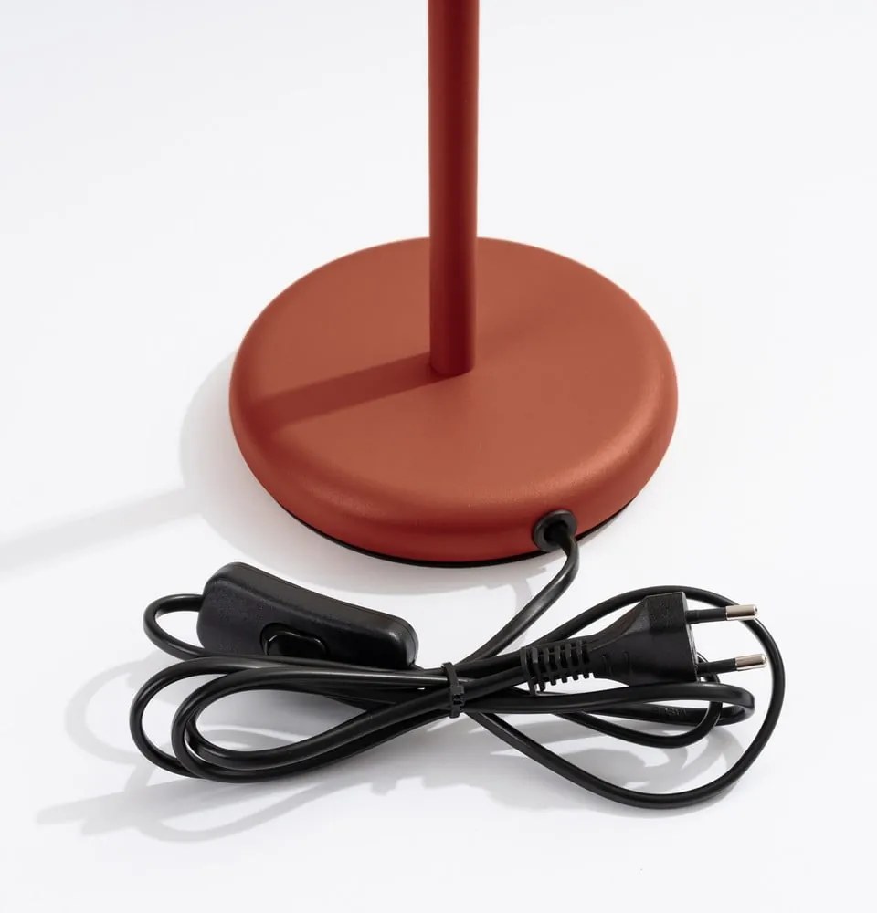 Téglavörös asztali lámpa (magasság 43 cm) Gleam – Sollux