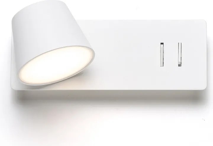 RENDL AMADEUS nástěnná s podsvícením bílá 230V LED 4+6W 3000K