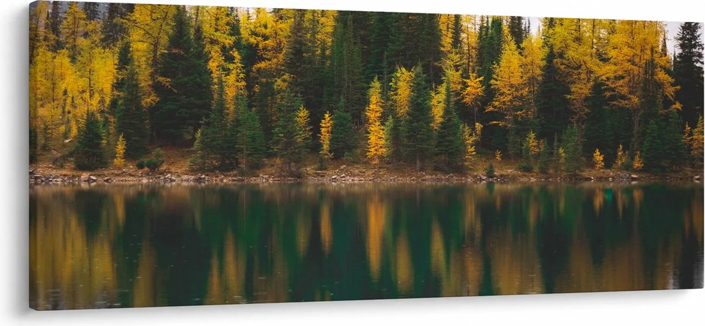 Erdei tó képe (120x50 cm)