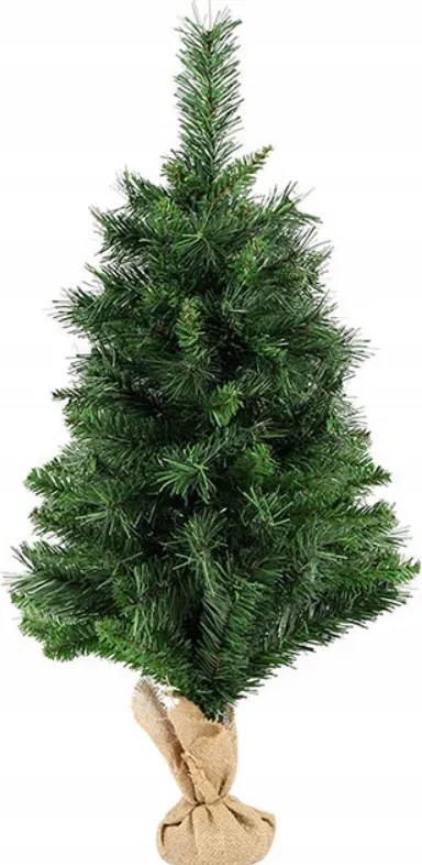 Karácsonyfa Műfenyő Zöld Jutazsák 60 CM