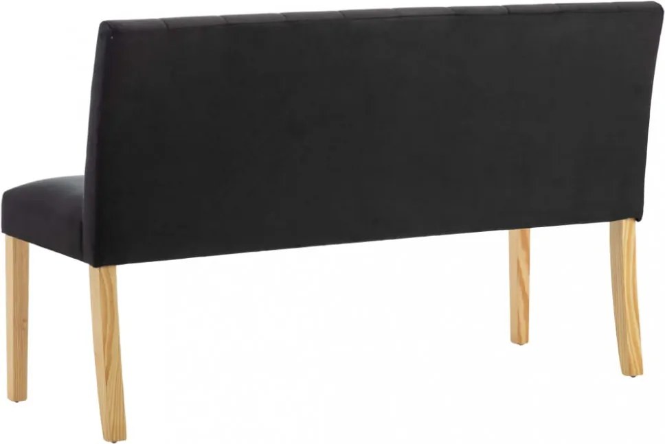 fekete bársony pad 140 cm