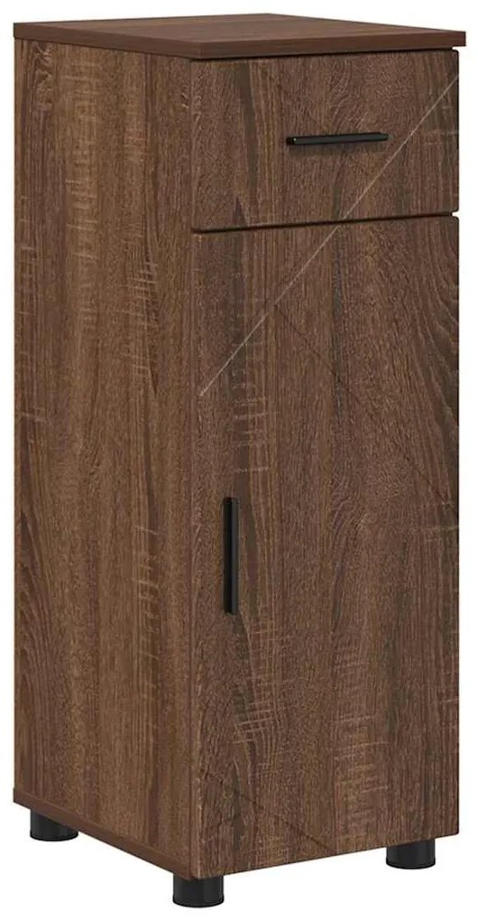 Fürdőszoba bútor szett 4 pcs barna tölgy 30 x 35 x 192 cm