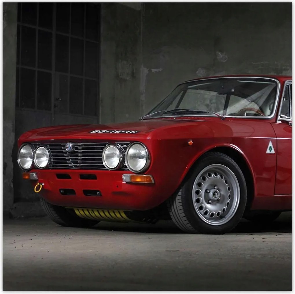 Poszterek 100x100 Piros Alfa Romeo