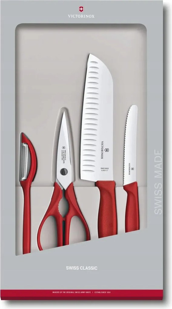 Victorinox konyhai szett, 4 részes piros 6.7131.4G