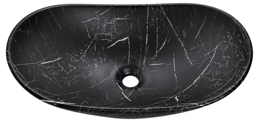 COMAD UN-LENA-MB2 - LENA 61,5x36 cm kerámia mosdó, matt fekete