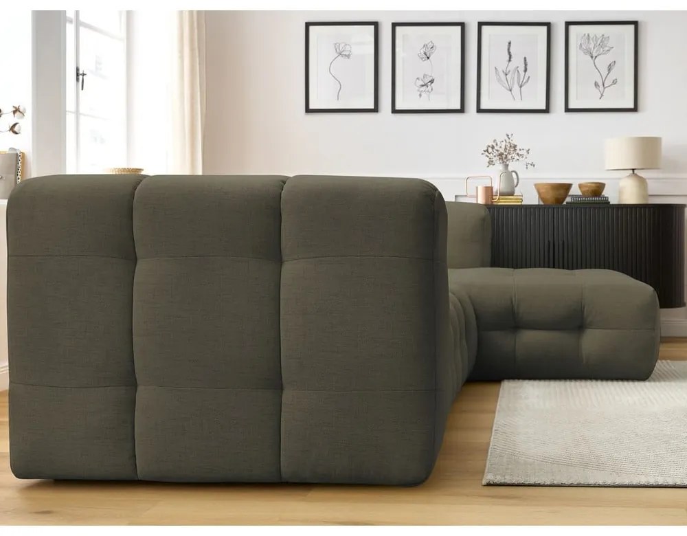 Zöld sarokkanapé (jobb oldali) Cloud – Bobochic Paris