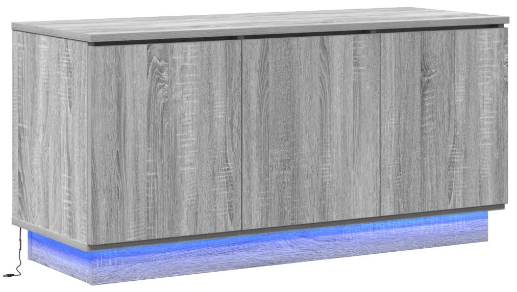 TV szekrény Szürke Sonoma 100x38x49 cm Összeszerelt fa