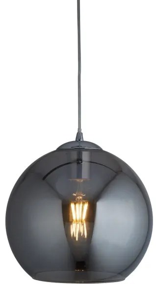 Searchlight - Csillár zsinóron BALL 1xE27/60W/230V fekete