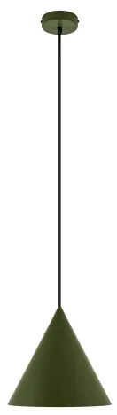 ETNA II kábeles függeszték, 1xE27/15W/230V, átm. 25 cm, zöld
