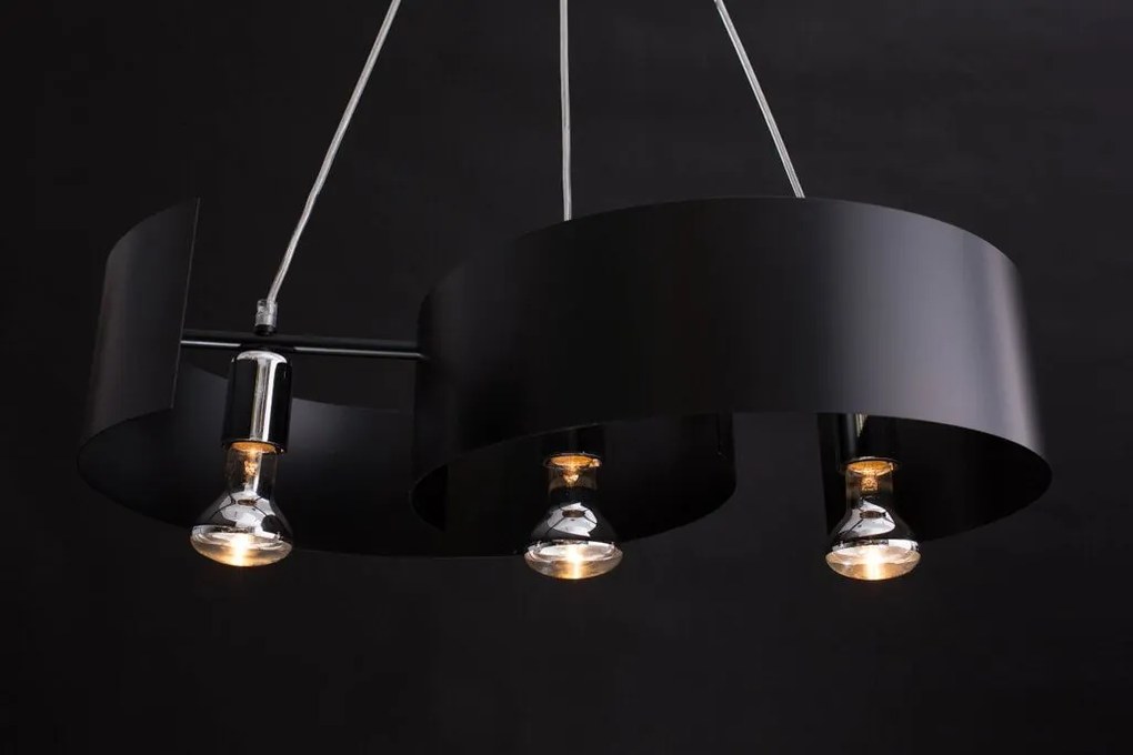 Emibig modern függeszték vixon króm fekete emi284/3