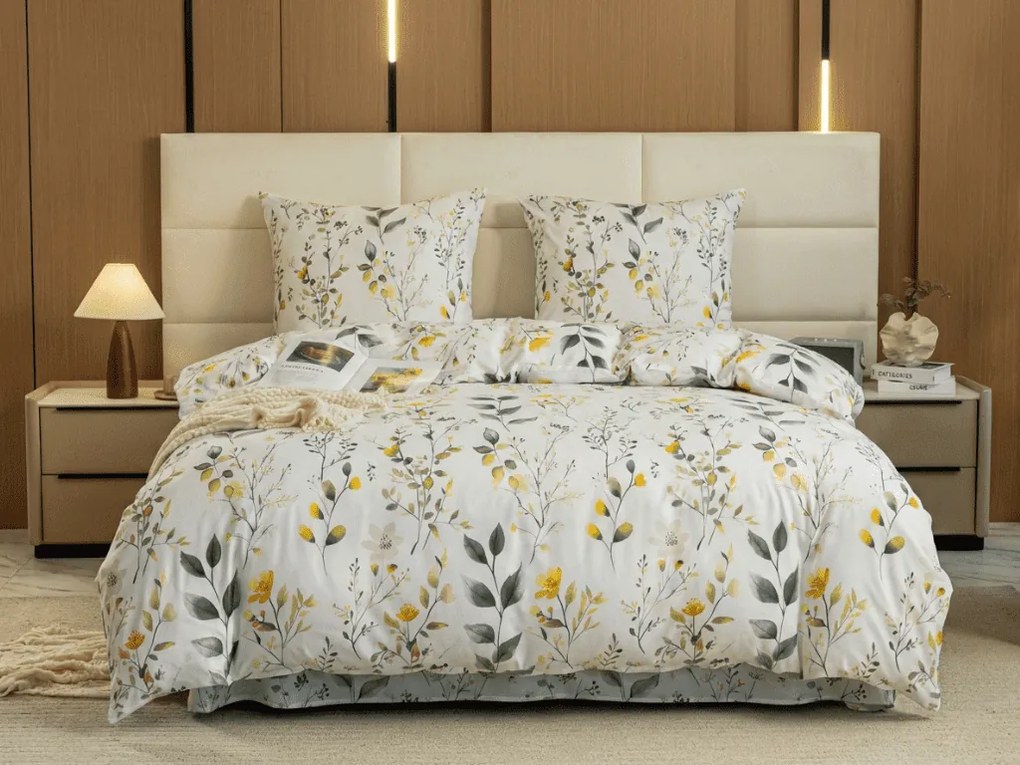 Mikroszálas ágyneműhuzat CITRUS GARDEN fehér Ágyneműhuzat mérete: 70 x 90 cm | 140 x 220 cm