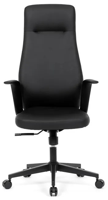 Fekete Ekobőr Irodai Főnöki Szék, Hinta Mechanikával. KA-T8325 BK
