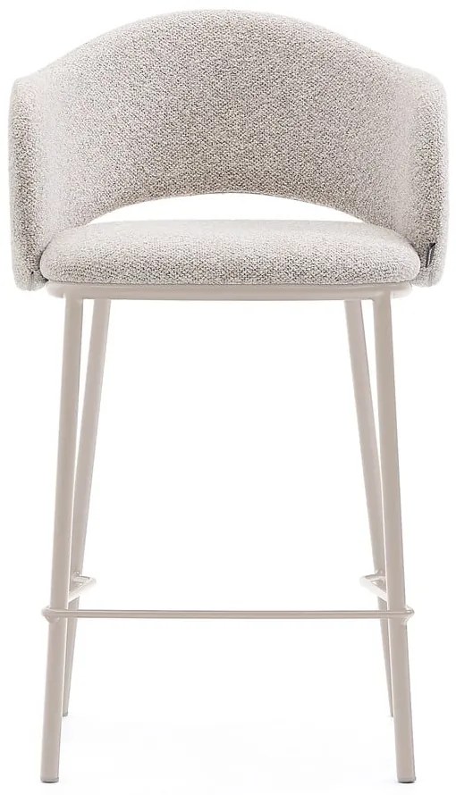 Elefántcsont színű bárszék (ülésmagasság 65 cm) Maina – Kave Home