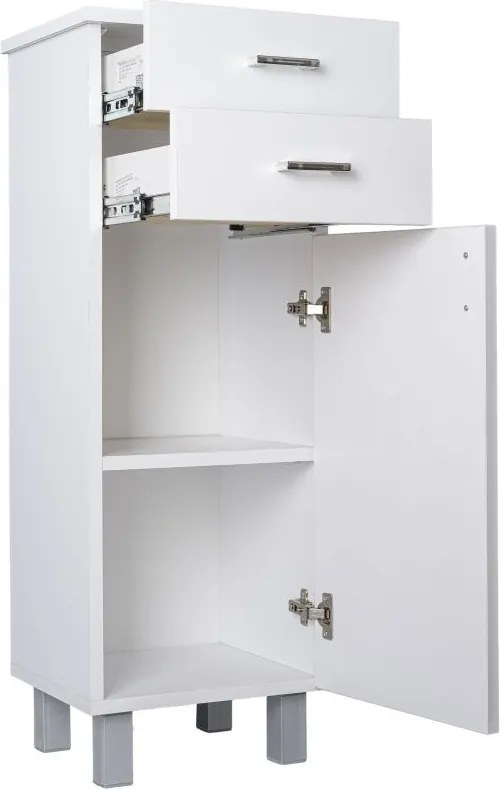 Viva STYLE Fürdőszoba ÁLLÓSZEKRÉNY 100 POLCOS -2 fiók - BALOS - 35 x 33 x 100 cm