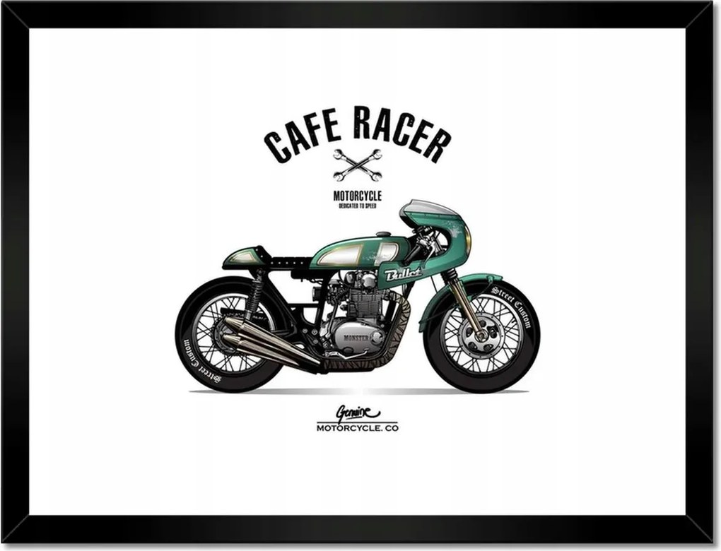 Poszterek keretben 40x30 Motorkerékpár Antik Vintage