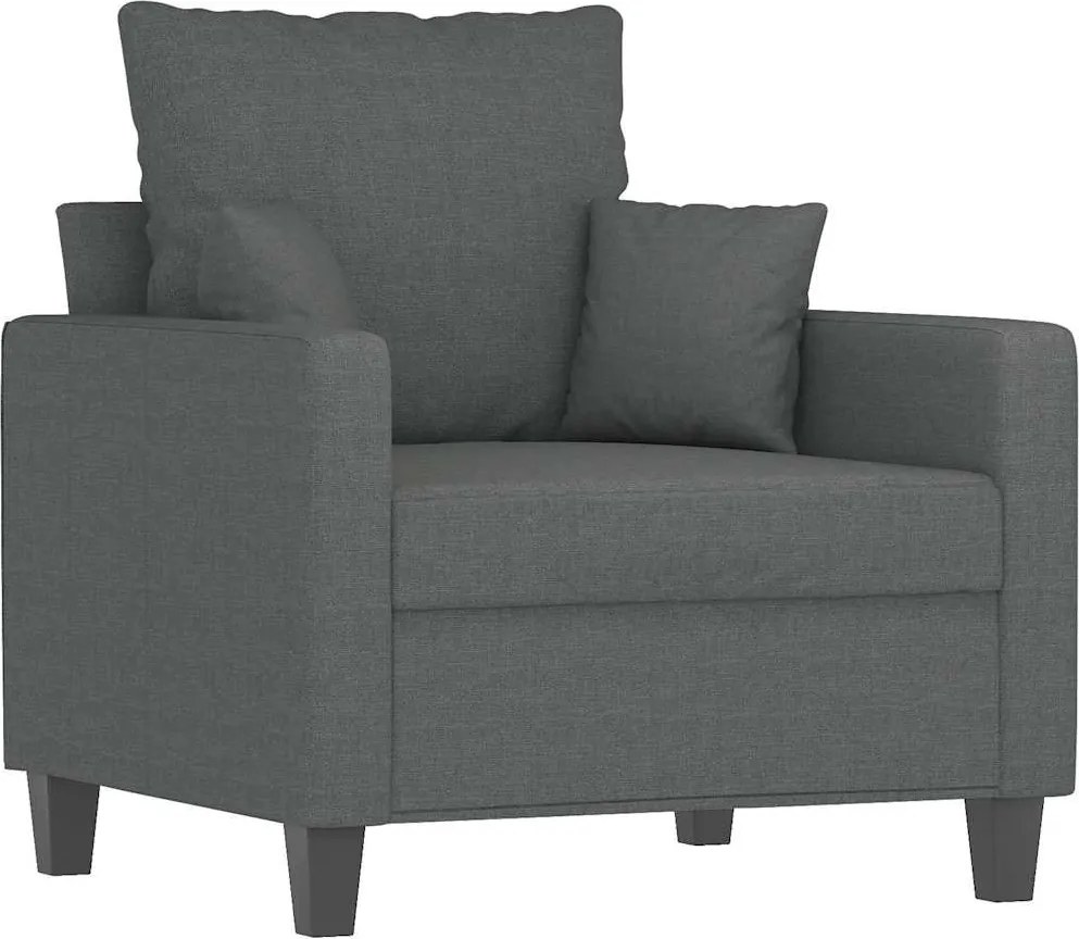 vidaXL sötétszürke szövet kanapéfotel 60 cm
