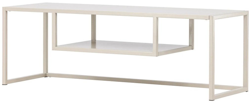 Fém TV asztal RIVERSIDE 120x40cm, bézs