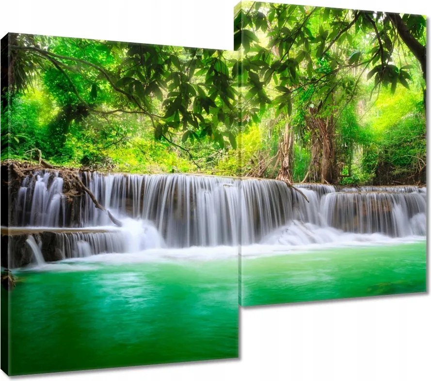 Vászonkép 80x70 Vízesés Thaiföldön