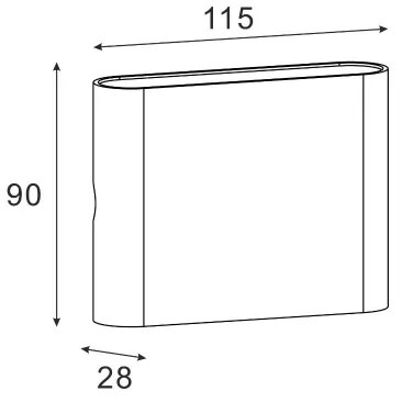 Zuma Line SJ22621- LED Kültéri fali lámpa SHADOW LED/12W/230V IP65 fekete