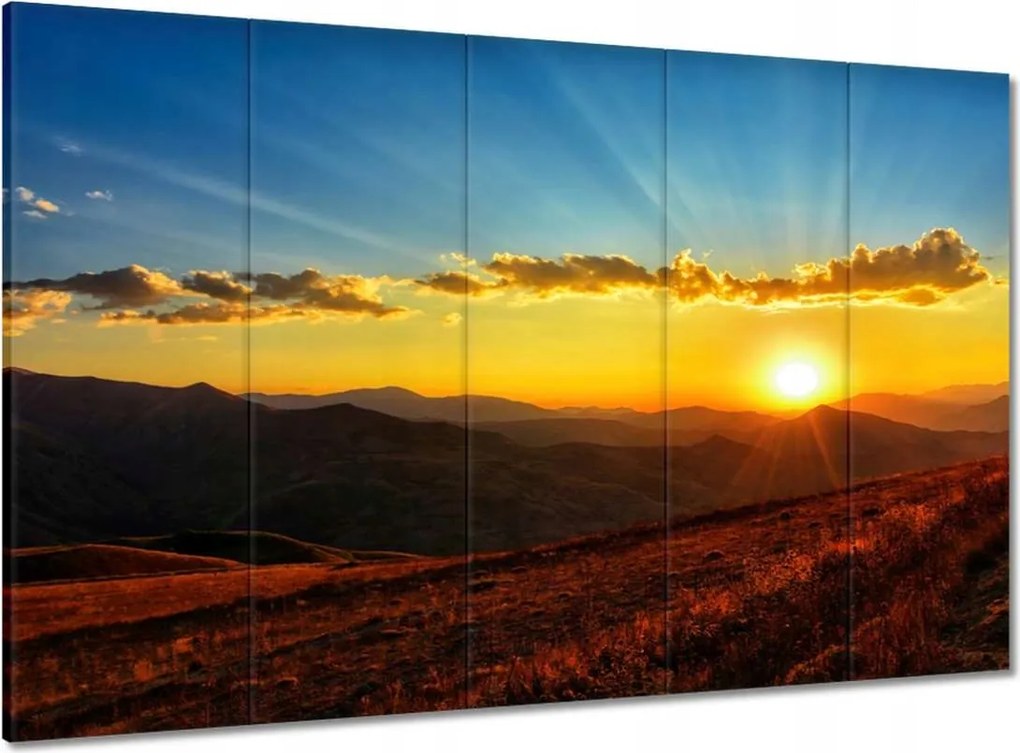 Vászonkép 100x70 Gyönyörű naplemente