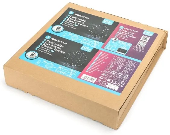 Aigostar - 3,6W/230V LED kültéri karácsonyi díszgömb, 30cm, IP44, hideg fehér