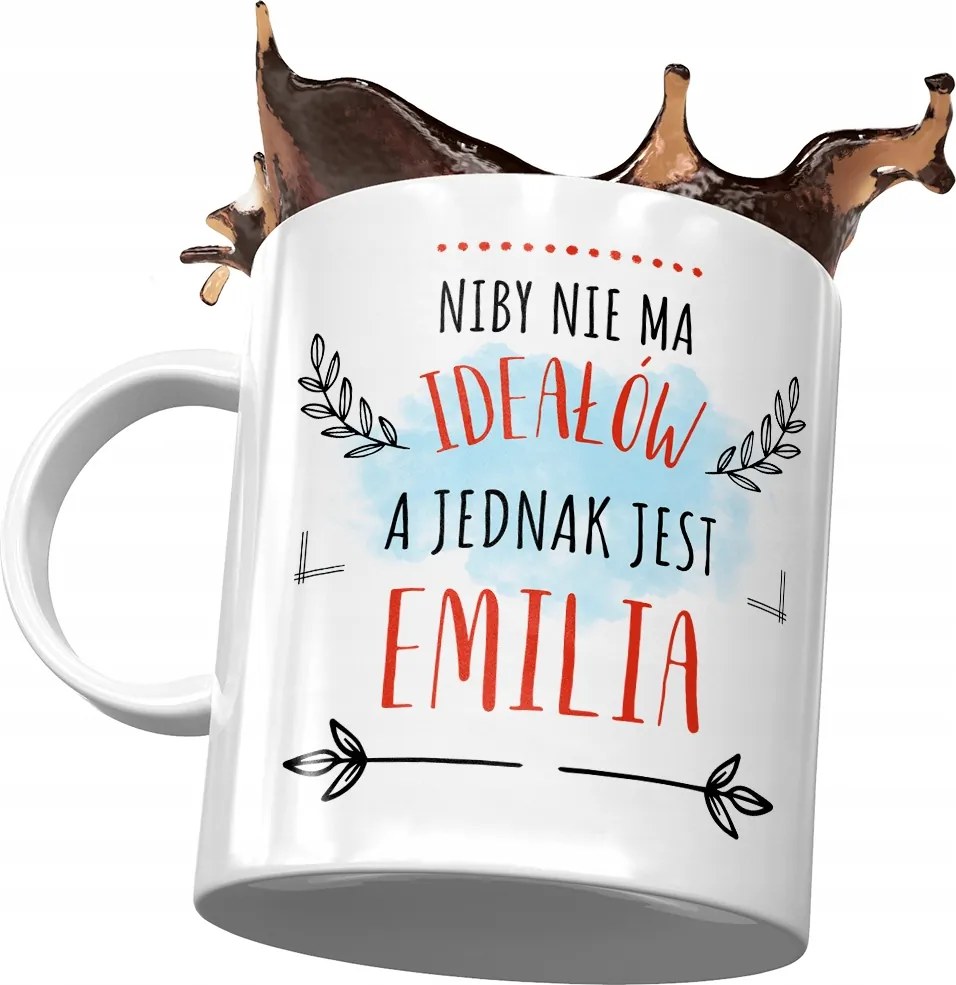 Bögre Emilia Barátnő Feleség Lány Ajándék Nyomtatott Fotóval