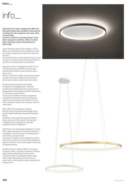 Redo 01-3808 - dimmelhető LED mennyezeti lámpa NOBU LED/60W/230V fekete