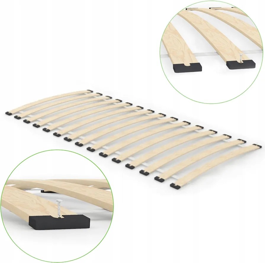 Ágyrács 180x80 cm 16 léces nyírfa matrachoz 150kg strapabíró