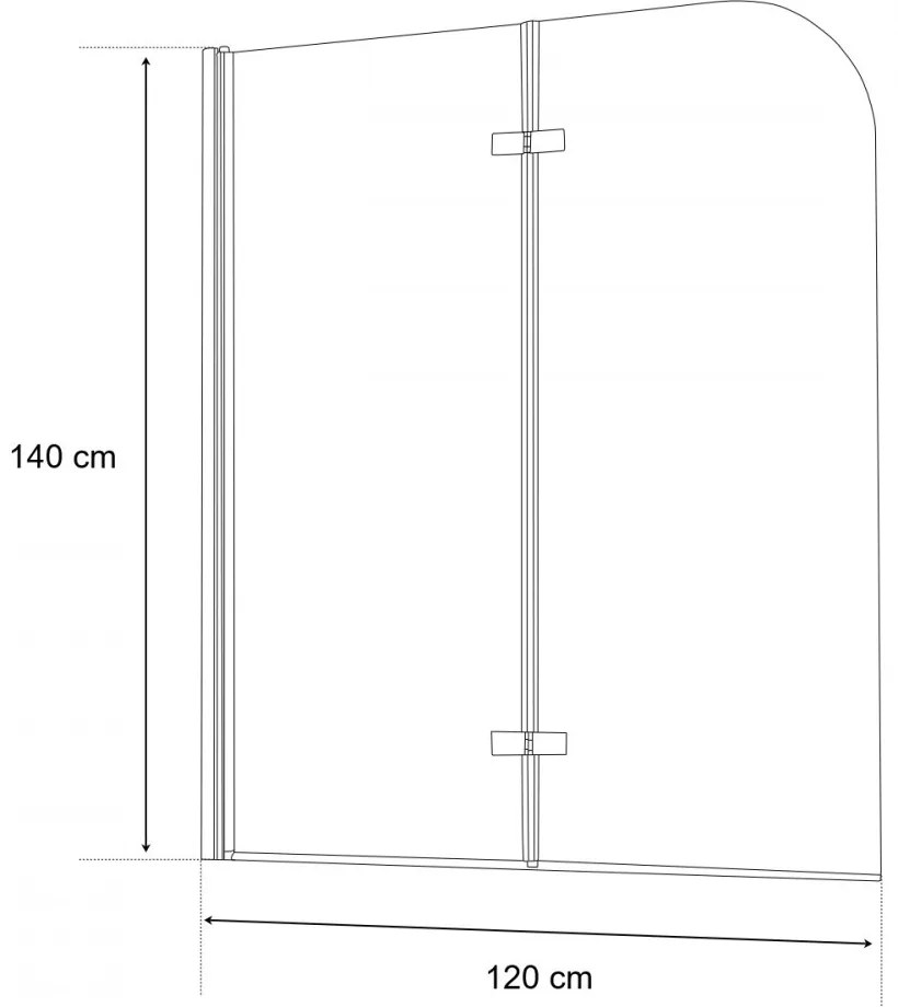 Alor 120x140 cm kádparaván