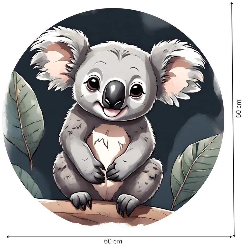 PIPPER. Kör alakú falmatrica "Koala" Méret: 100cm