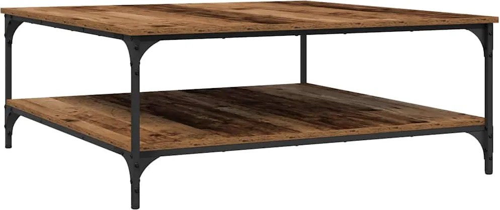 vidaXL Dohányzóasztal Régi fa 100 x 100 x 40 cm Faanyag