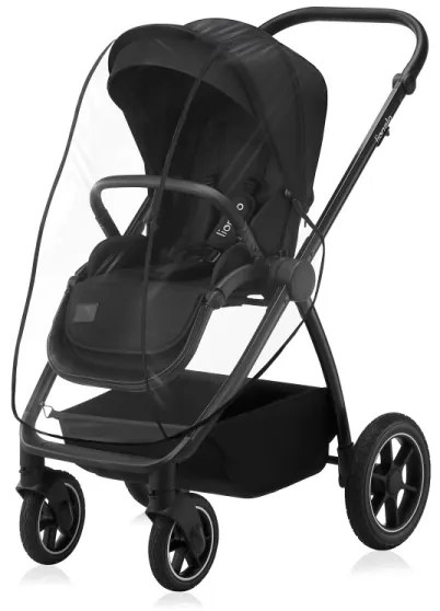 Lionelo - MERIL 3 az 1-ben kombinált babakocsi, Fekete Onyx