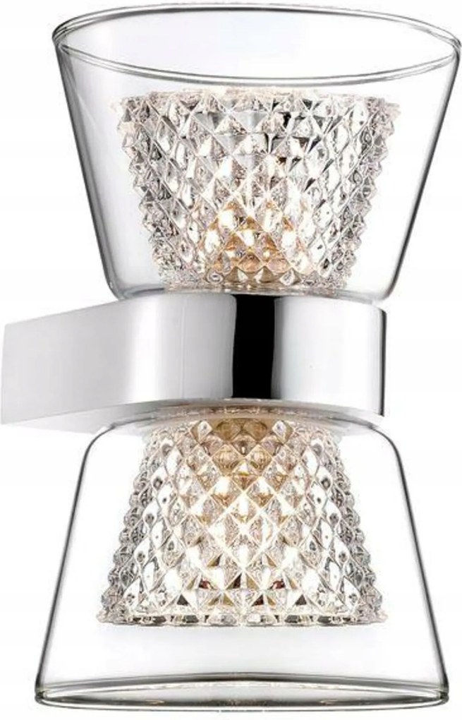 Nova Luce fali lámpa Boccale krómozott alumínium átlátszó üveg G9 2x5W IP2