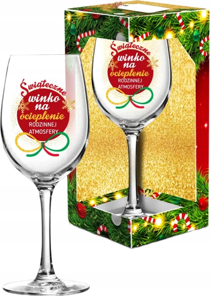 Ajándék Mikulásra Karácsonyra Borospohár Neki