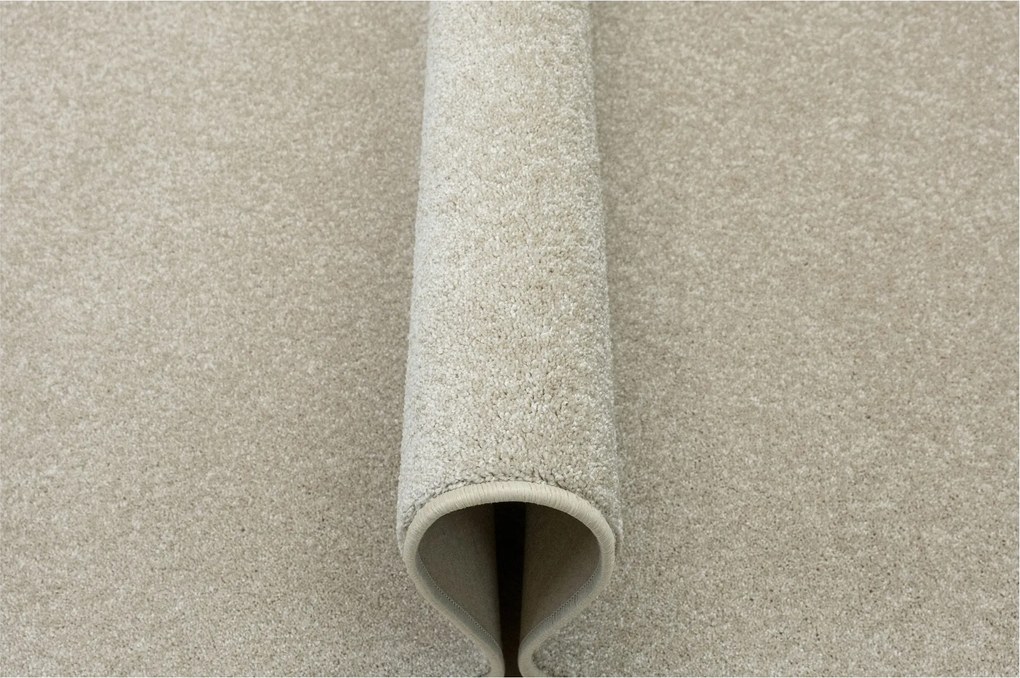 Szőnyeg Bézs Kasmír Sima Puha Filc Brighton Nappaliba 150x200 cm