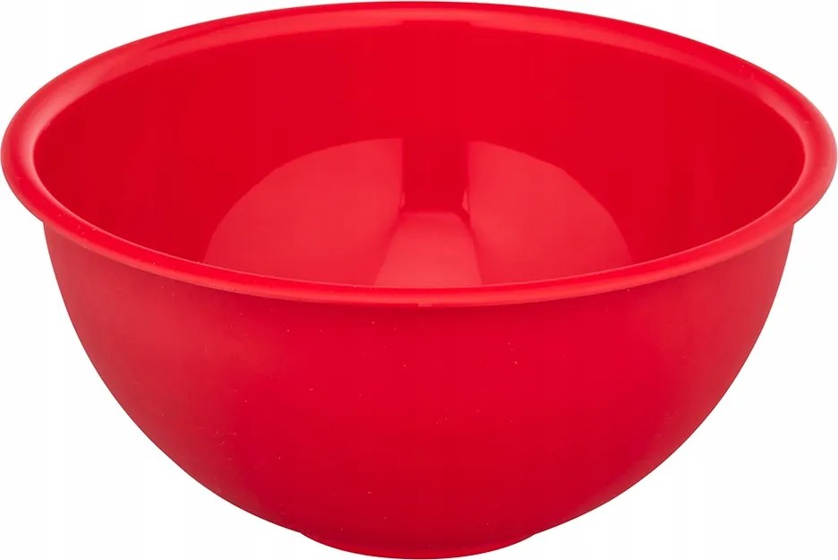 Tál 1,6L Salátástál Műanyag Piros 19CM