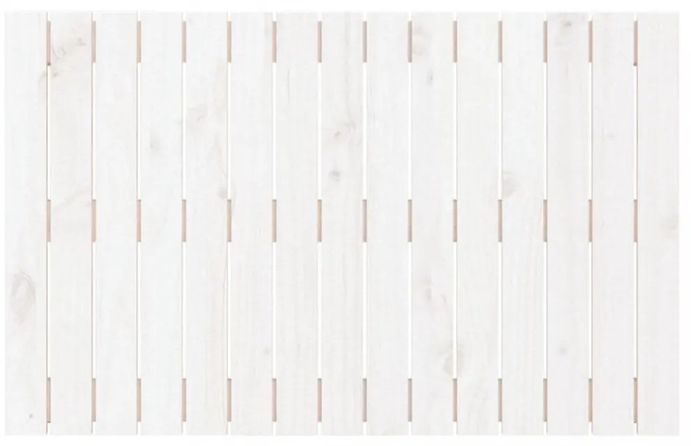 fehér tömör fenyőfa fali fejtámla 95,5 x 3 x 60 cm