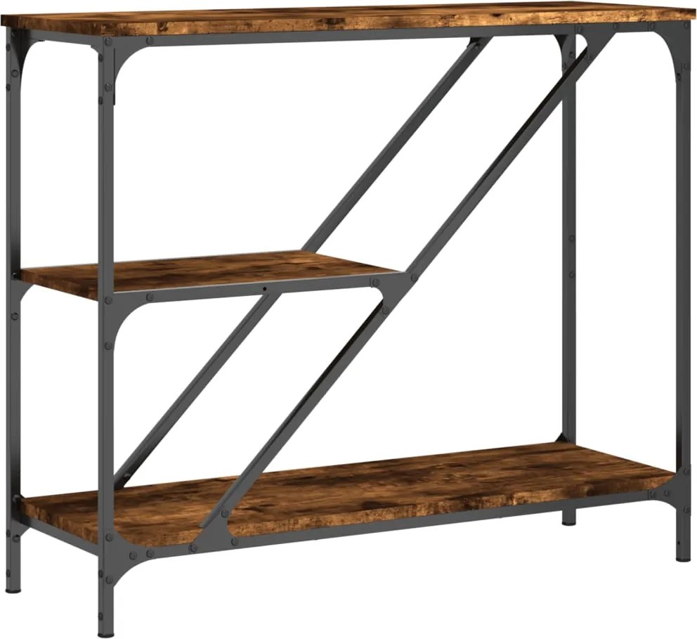 vidaXL füstös tölgy színű szerelt fa tálalóasztal 88,5x30x75 cm