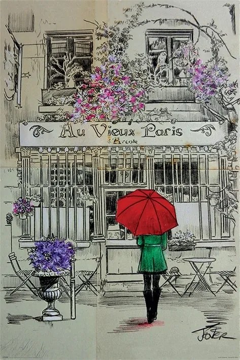 Loui Jover Au Vieux Paris poszter