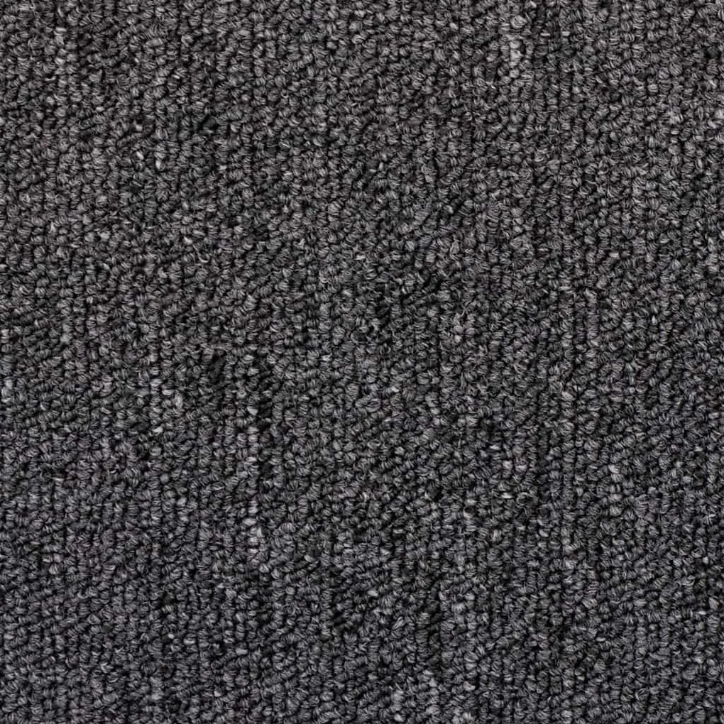 20 db antracitszürke félkör alakú lépcsőszőnyegek 65 x 24 x 4 cm