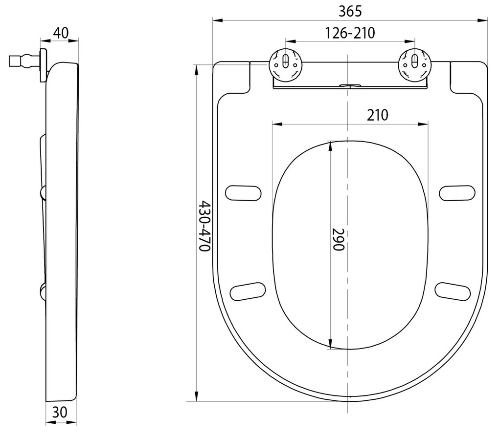 Sapho, YALTA wc ülőke, Soft Close, fehér