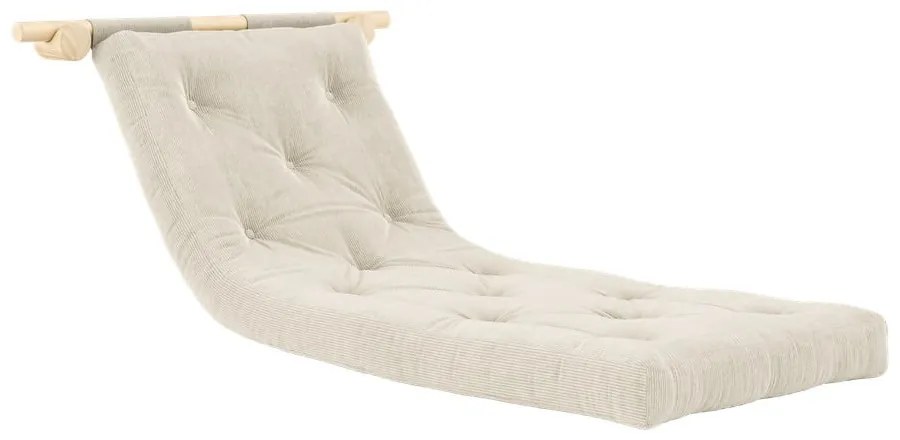 Krémszínű kordbársony fotel Hooked – Karup Design