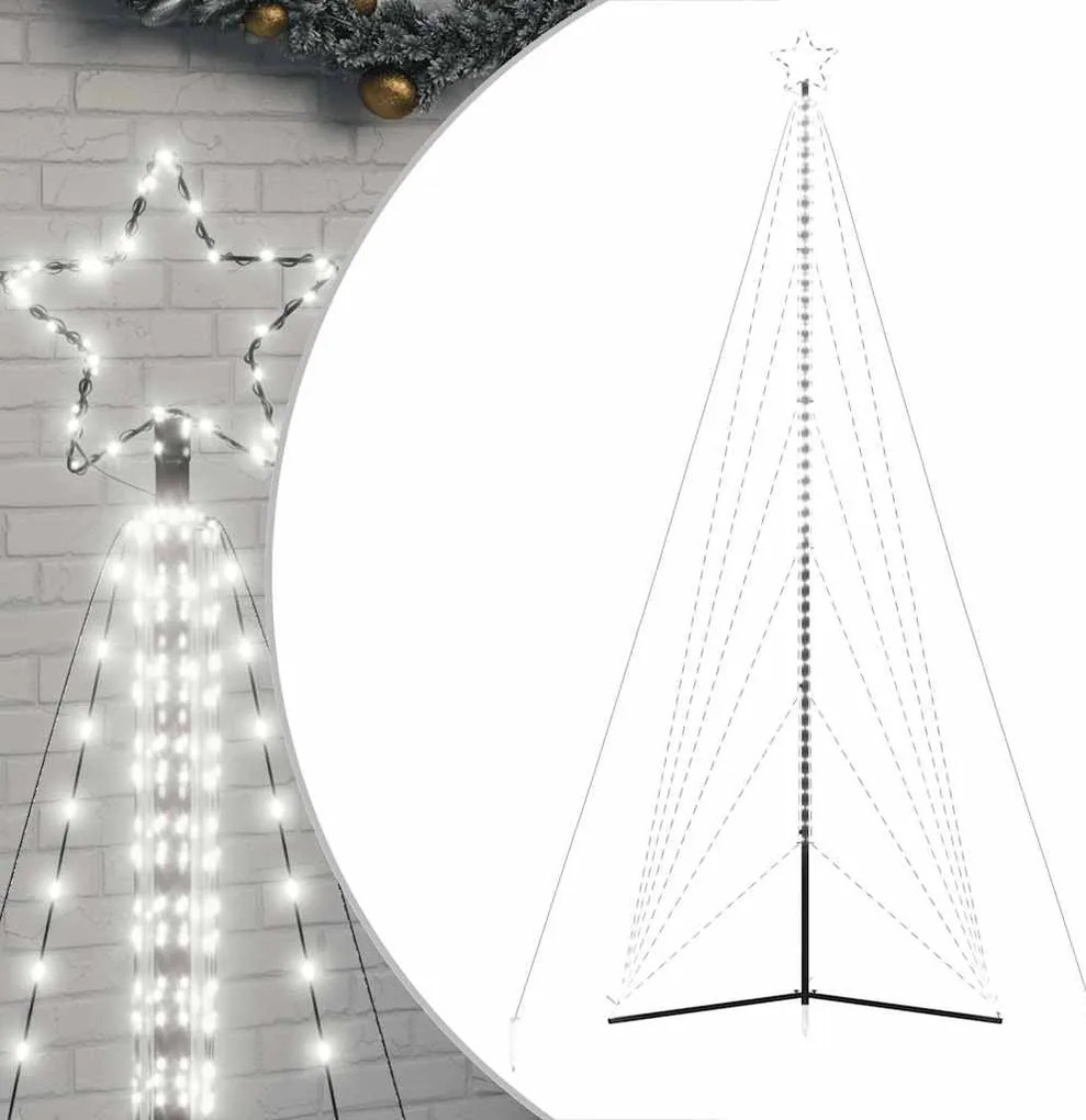 hideg fehér LED karácsonyfa 861 LED 478 cm