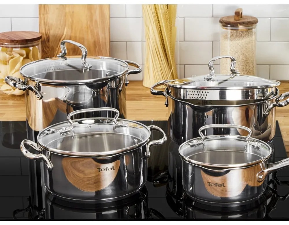 Rozsdamentes acél edény készlet 10 db-os DUETTO+ G719SA55 – Tefal