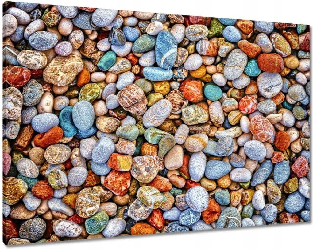 Vászonkép 100x70 Színes kavicsok