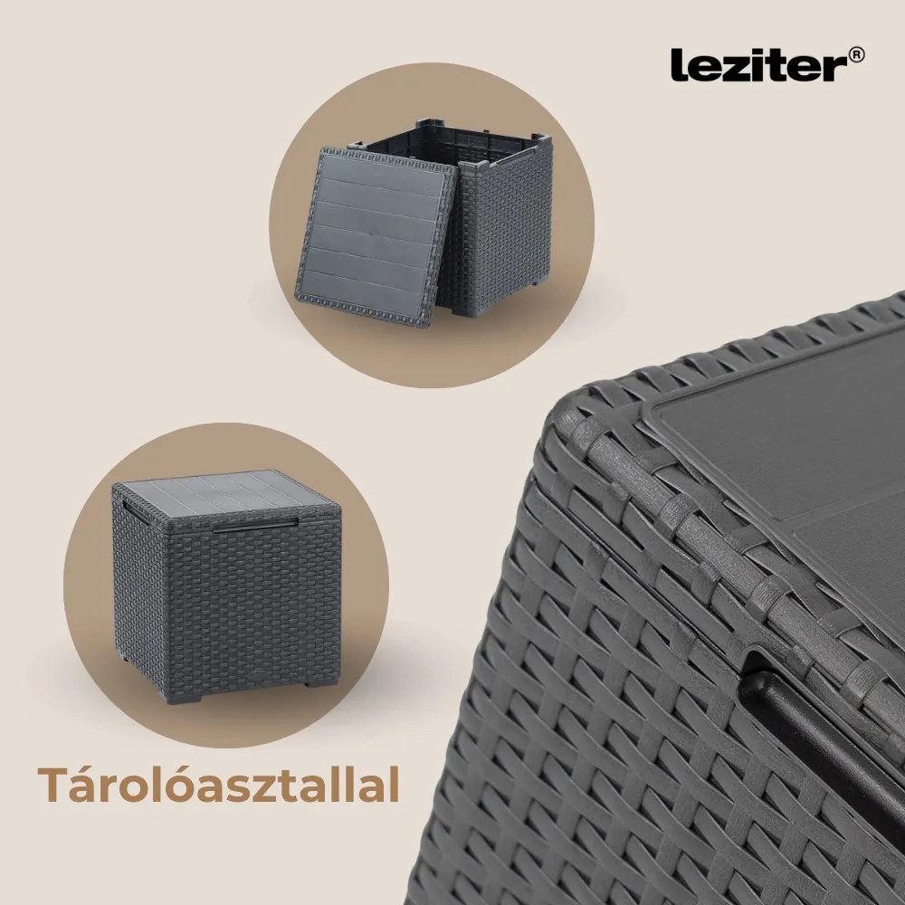 Claire IV 14 személyes kerti bútor garnitúra vigo tárolós asztallal