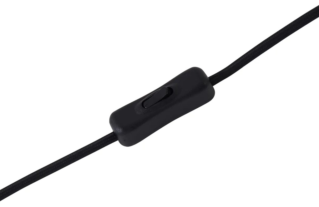 Retro asztali lámpa fekete bronzüveggel - Bizle